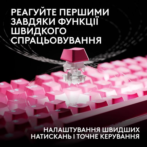 Клавиатура Logitech G Pro X2 Rapid Magnetic (920-014110) Pink купить в Украине | Telemart фото