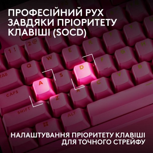 Клавиатура Logitech G Pro X2 Rapid Magnetic (920-014110) Pink купить в Украине | Telemart фото