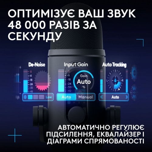 Микрофон Logitech G Yeti 2 (988-000591) Black купить в Украине | Telemart фото