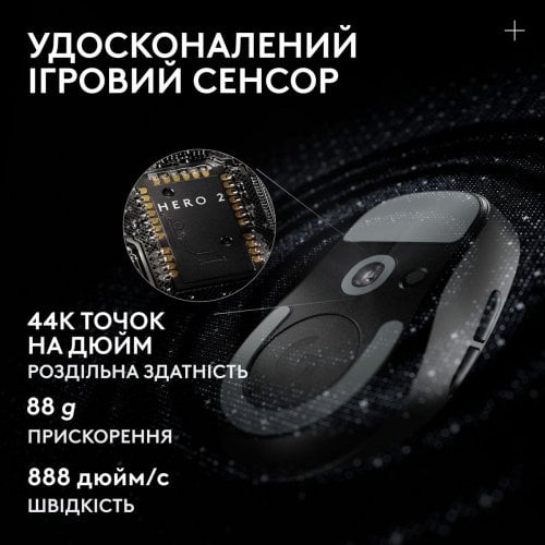 Мышка Logitech G Pro X Superlight 2 Dex SE Lightspeed Wireless (910-007833) Black купить в Украине | Telemart фото