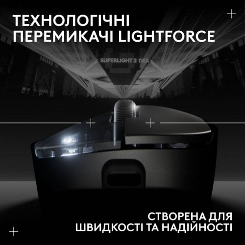 Мышка Logitech G Pro X Superlight 2 Dex SE Lightspeed Wireless (910-007833) Black купить в Украине | Telemart фото