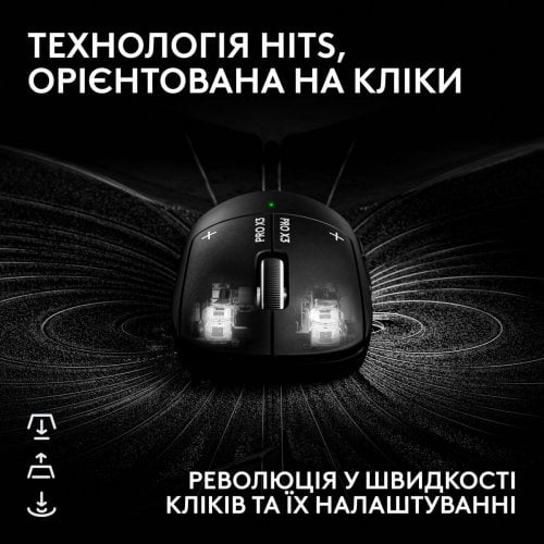 Мышка Logitech G Pro X3 Superstrike Lightspeed Wireless (910-007878) Midnight Black купить в Украине | Telemart фото
