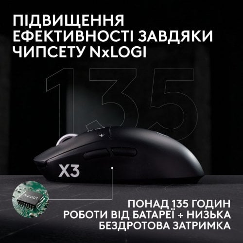 Мышка Logitech G Pro X3 Superstrike Lightspeed Wireless (910-007827) Pink Eclipse купить в Украине | Telemart фото
