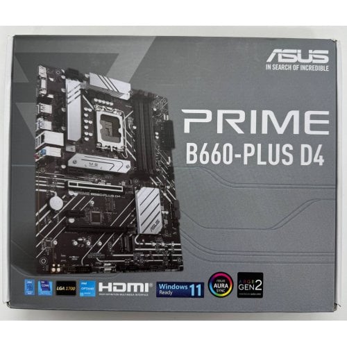 Материнська плата Asus PRIME B660-PLUS D4 (s1700, Intel B660) (Відновлено продавцем, 911384) купити в Україні | Telemart фото