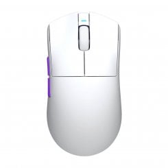 Уцінка миша HATOR Hellyberry HM47 Wireless (HM47_WHITE_VIOLET) White/Violet (Розкрита упаковка, 911398) / 12000 DPI / 1000 Гц / Pixart