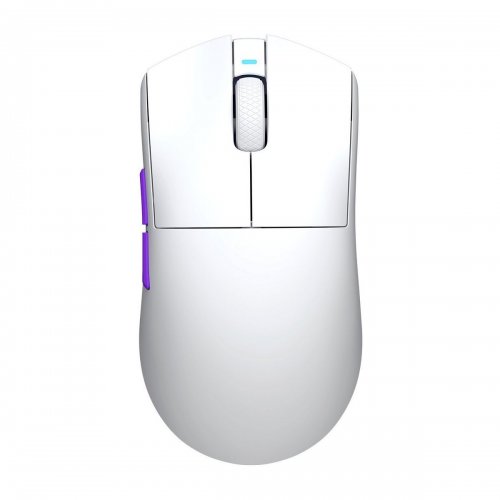 Уцінка миша HATOR Hellyberry HM47 Wireless (HM47_WHITE_VIOLET) White/Violet (Розкрита упаковка, 911398) купити в Україні | Telemart фото