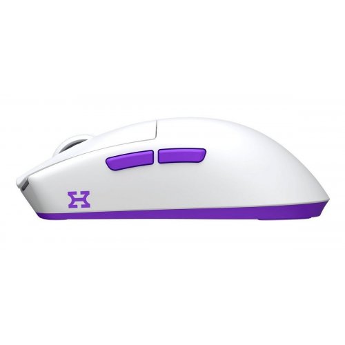 Уцінка миша HATOR Hellyberry HM47 Wireless (HM47_WHITE_VIOLET) White/Violet (Розкрита упаковка, 911398) купити в Україні | Telemart фото