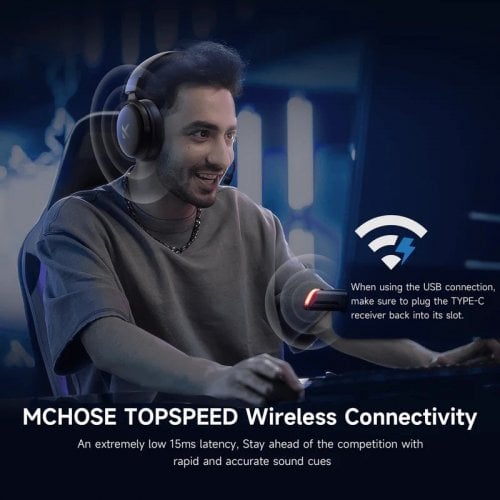 Уценка наушники MCHOSE V9 Pro Wireless (HW-V9-4) Black/Red (Вскрытая упаковка, 911407) купить в Украине | Telemart фото