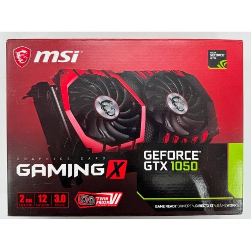 Відеокарта MSI GeForce GTX 1050 Gaming X 2048MB (GTX 1050 GAMING X 2G) (Відновлено продавцем, 911442) купити в Україні | Telemart фото