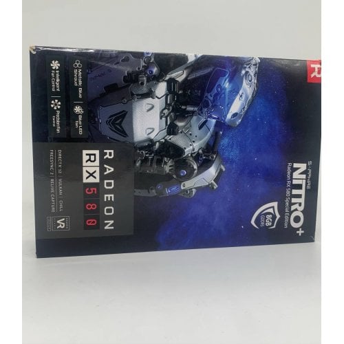 Відеокарта Sapphire Radeon RX 580 NITRO+ Special Edition 8192MB (11265-21-20G) (Відновлено продавцем, 911477) купити в Україні | Telemart фото