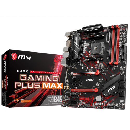 Материнська плата MSI B450 GAMING PLUS MAX (sAM4, AMD B450) (Відновлено продавцем, 911479) купити в Україні | Telemart фото
