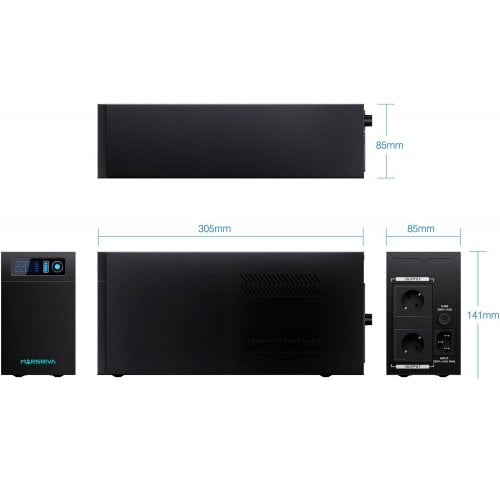 Уценка ибп Marsriva 1200VA (MR-UF1200L) (Вскрытая упаковка, 911480) купить в Украине | Telemart фото