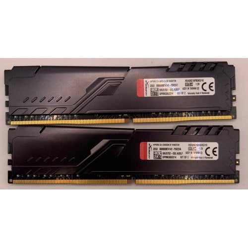 Озп HyperX DDR4 16GB (2x8GB) 2666Mhz Fury Black (HX426C16FB3K2/16) (Відновлено продавцем, 911701) купити в Україні | Telemart фото
