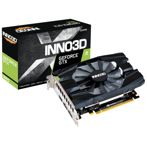Відеокарта Inno3D GeForce GTX 1650 Compact V2 4096MB (N16501-04D6-1720VA29) (Відновлено продавцем, 911732) купити в Україні | Telemart фото