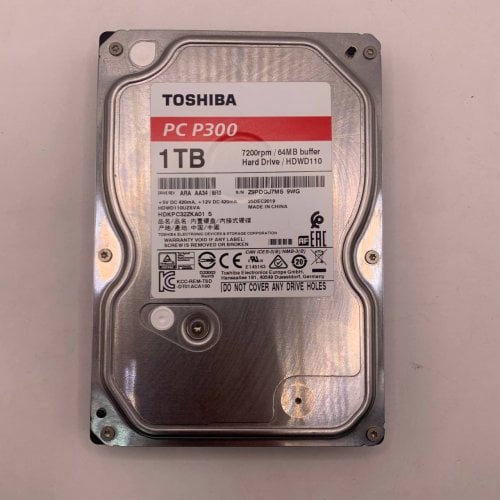 Жесткий диск Toshiba P300 1TB 64MB 7200RPM 3.5" (HDWD110UZSVA) (Восстановлено продавцом, 911758) купить в Украине | Telemart фото