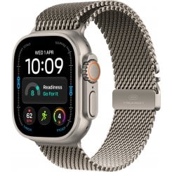 Смарт-часы Apple Watch Ultra 4 GPS + Cellular 49mm Natural Titanium Case with Natural Titanium Milanese Loop - S (MJA84QI/A)