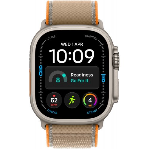 Смарт-часы Apple Watch Ultra 4 GPS + Cellular 49mm Natural Titanium Case with Sand Trail Loop - S/M (MJAJ4QI/A) купить в Украине | Telemart фото