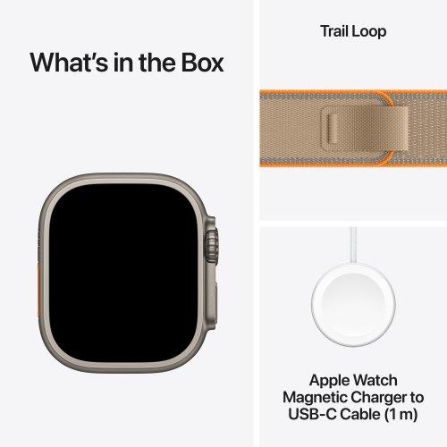 Смарт-часы Apple Watch Ultra 4 GPS + Cellular 49mm Natural Titanium Case with Sand Trail Loop - S/M (MJAJ4QI/A) купить в Украине | Telemart фото