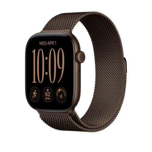 Ремешок Apple Milanese Loop for Apple Watch 46mm S/M (MJNM4ZM/A) Dark Bronze купить в Украине | Telemart фото
