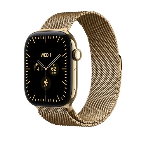 Ремешок Apple Milanese Loop for Apple Watch 46mm S/M (MJNP4ZM/A) Radiant Gold купить в Украине | Telemart фото