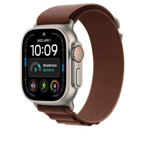 Ремінець Apple Alpine Loop Natural Titanium Finish for Apple Watch 49mm Small (MK7D4ZM/A) Burgundy купити в Україні | Telemart фото