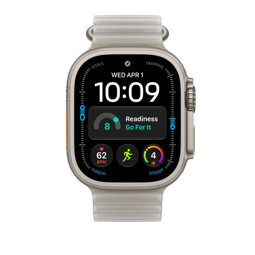 Ремінець Apple Ocean Band Natural Titanium Finish for Apple Watch 49mm (MK7K4ZM/A) Translucent Gray купити в Україні | Telemart фото