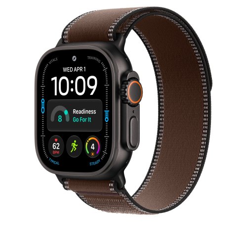 Ремешок Apple Trail Loop Black Titanium Finish for Apple Watch 49mm S/M (MKAA4ZM/A) Dark Umber купить в Украине | Telemart фото