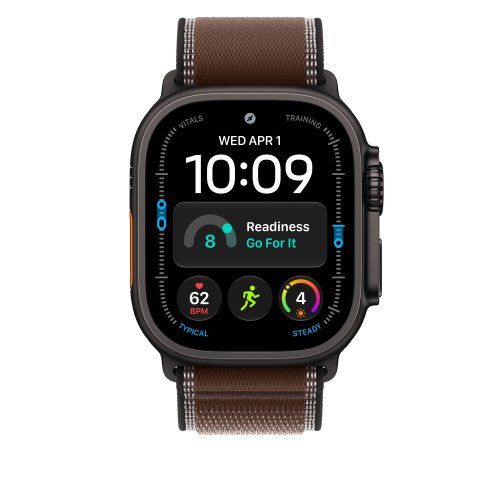 Ремешок Apple Trail Loop Black Titanium Finish for Apple Watch 49mm S/M (MKAA4ZM/A) Dark Umber купить в Украине | Telemart фото