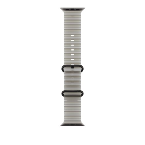 Ремешок Apple Ocean Band Black Titanium Finish for Apple Watch 49mm (MKAQ4ZM/A) Translucent Gray купить в Украине | Telemart фото