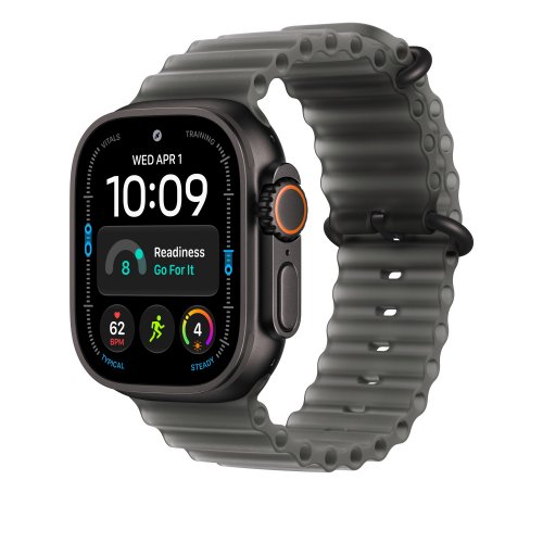 Ремешок Apple Ocean Band Black Titanium Finish for Apple Watch 49mm (MKAY4ZM/A) Translucent Black купить в Украине | Telemart фото