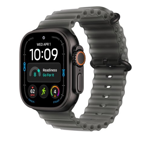Удлинитель ремешка Apple Ocean Band Extension Black Titanium Finish for Apple Watch 49mm (MKD04ZM/A) Translucent Black купить в Украине | Telemart фото