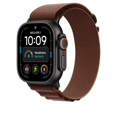 Ремешок Apple Alpine Loop Black Titanium Finish for Apple Watch 49mm Small (MKF04ZM/A) Burgundy купить в Украине | Telemart фото