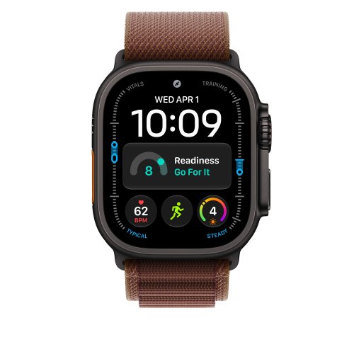 Ремешок Apple Alpine Loop Black Titanium Finish for Apple Watch 49mm Small (MKF04ZM/A) Burgundy купить в Украине | Telemart фото