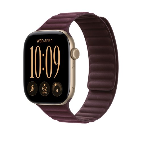 Ремешок Apple Magnetic Link for Apple Watch 46mm M/L (MKRP4ZM/A) Burgundy купить в Украине | Telemart фото
