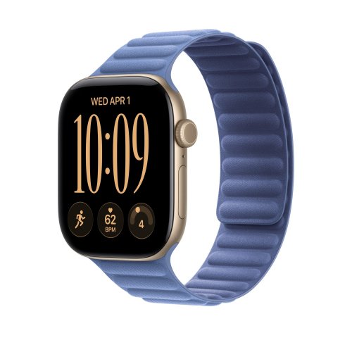 Ремешок Apple Magnetic Link for Apple Watch 46mm S/M (MKRQ4ZM/A) Wildflower Blue купить в Украине | Telemart фото