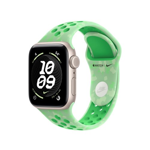 Ремінець Apple Nike Sport Band for Apple Watch 40mm S/M (MKT94ZM/A) Green Spark купити в Україні | Telemart фото