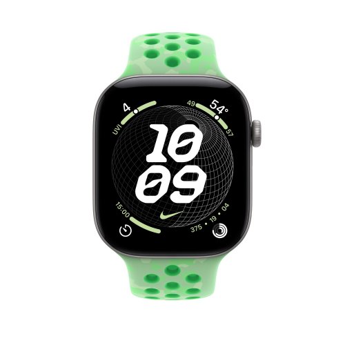 Ремешок Apple Nike Sport Band for Apple Watch 46mm S/M (MKTX4ZM/A) Green Spark купить в Украине | Telemart фото