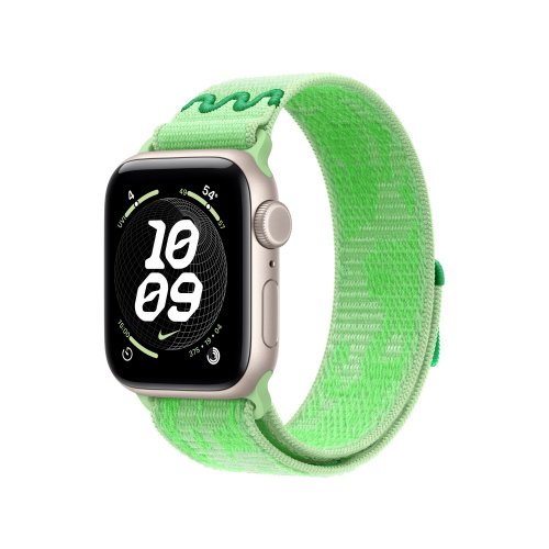 Ремешок Apple Nike Sport Loop for Apple Watch 40mm (MKU94ZM/A) Green Spark купить в Украине | Telemart фото