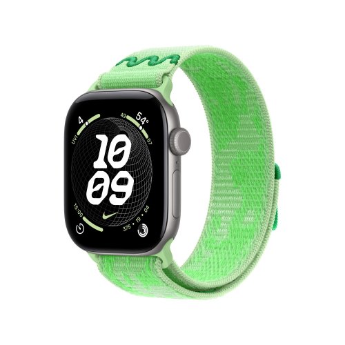 Ремешок Apple Nike Sport Loop for Apple Watch 42mm (MKUQ4ZM/A) Green Spark купить в Украине | Telemart фото