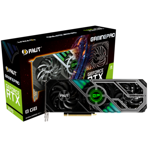 Відеокарта Palit GeForce RTX 3070 GamingPro V1 8192MB (NE63070019P2-1041A) LHR (Відновлено продавцем, 912157) купити в Україні | Telemart фото