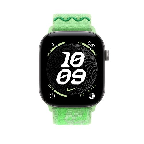 Ремешок Apple Nike Sport Loop for Apple Watch 46mm (MKV34ZM/A) Green Spark купить в Украине | Telemart фото