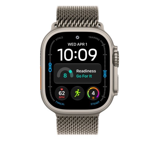 Ремешок Apple Milanese Loop for Apple Watch 49mm Small (MK0A4ZM/A) Natural Titanium купить в Украине | Telemart фото