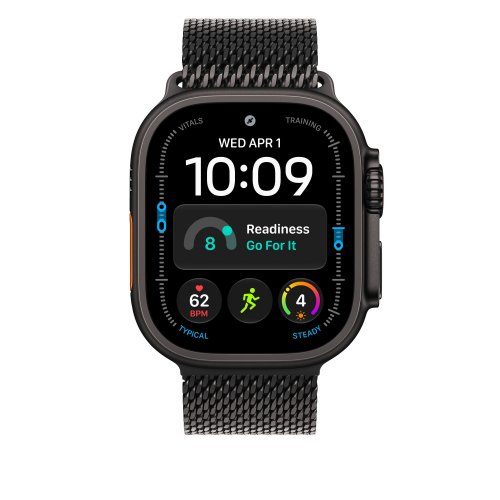 Ремешок Apple Milanese Loop for Apple Watch 49mm Medium (MK0G4ZM/A) Black Titanium купить в Украине | Telemart фото