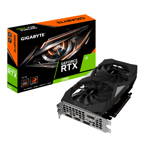 Відеокарта Gigabyte GeForce RTX 2060 OC 6144MB (GV-N2060OC-6GD) (Відновлено продавцем, 912186) купити в Україні | Telemart фото