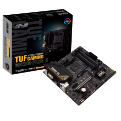Уценка материнская плата Asus TUF GAMING A520M-PLUS II (sAM4, A520) (Вскрытая упаковка, 912224)