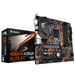 Материнская плата Gigabyte B365 M AORUS ELITE (s1151-V2, Intel B365) (Восстановлено продавцом, 912233)