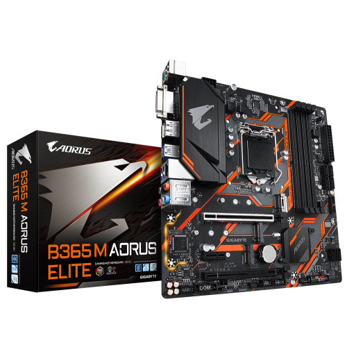Материнская плата Gigabyte B365 M AORUS ELITE (s1151-V2, Intel B365) (Восстановлено продавцом, 912233) купить в Украине | Telemart фото