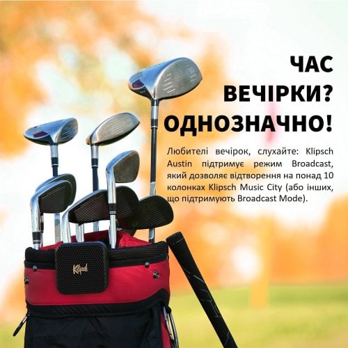 Портативная акустика Klipsch Austin (1072094) Black купить в Украине | Telemart фото