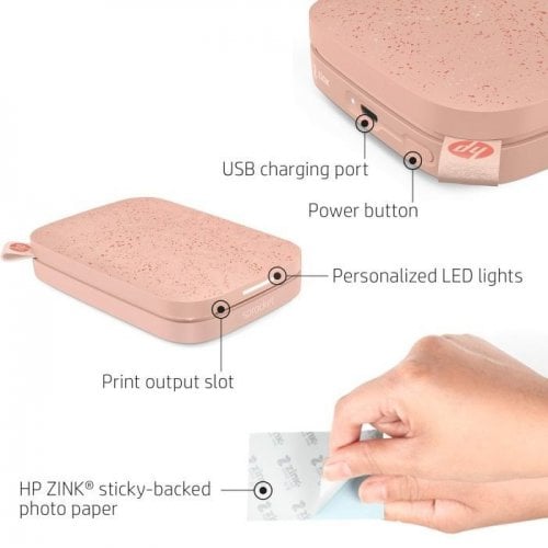 Фотопринтер HP Sprocket (HPISPP) Pink купить в Украине | Telemart фото