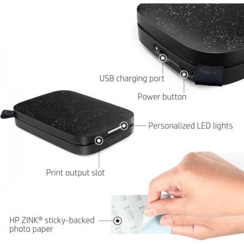 Фотопринтер HP Sprocket (HPISPB) Black купить в Украине | Telemart фото